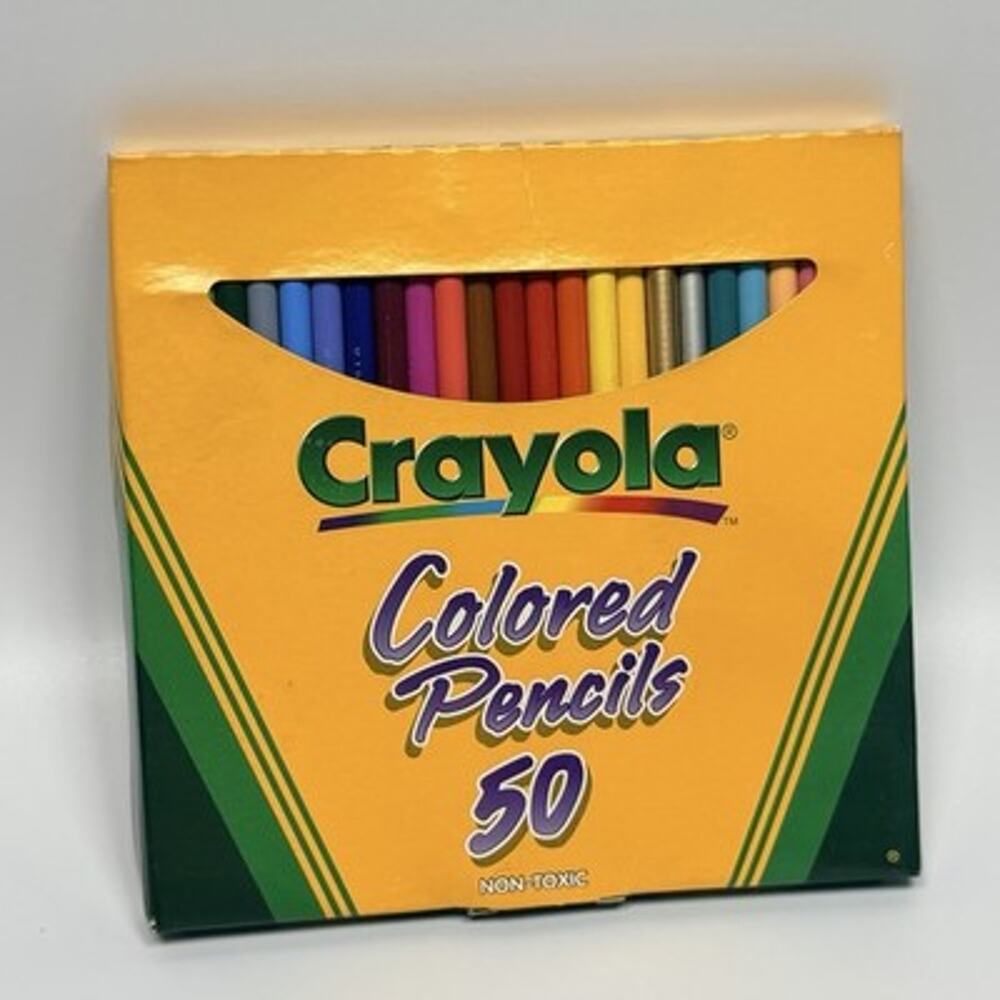 Vintage Crayola Colored Pencils 50 Pack 1999 NEW As-IS